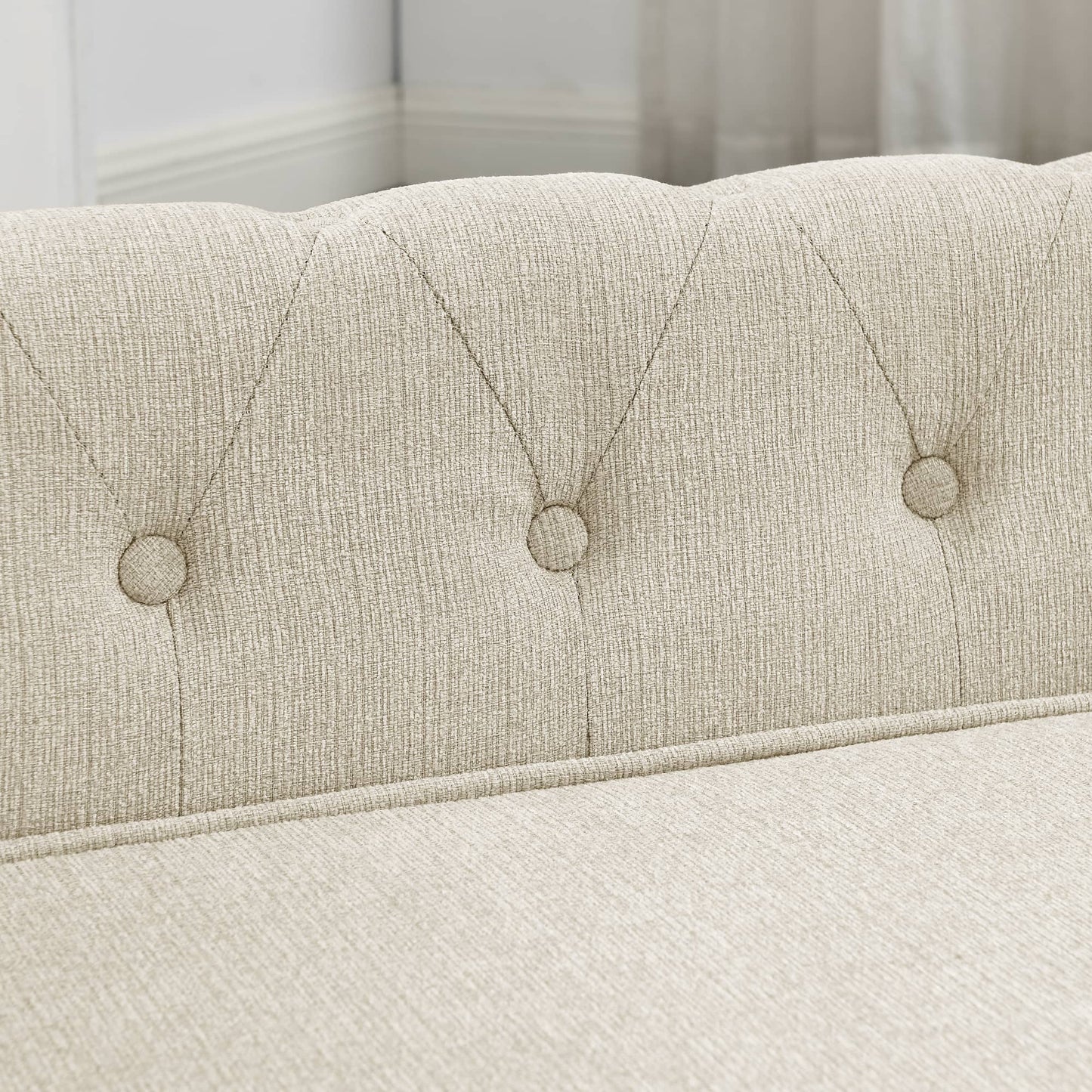Modern Elegant Rectangle Pet Bed, Durable Elevated Dog Sofa, Beige Foam 40'*23'*14'