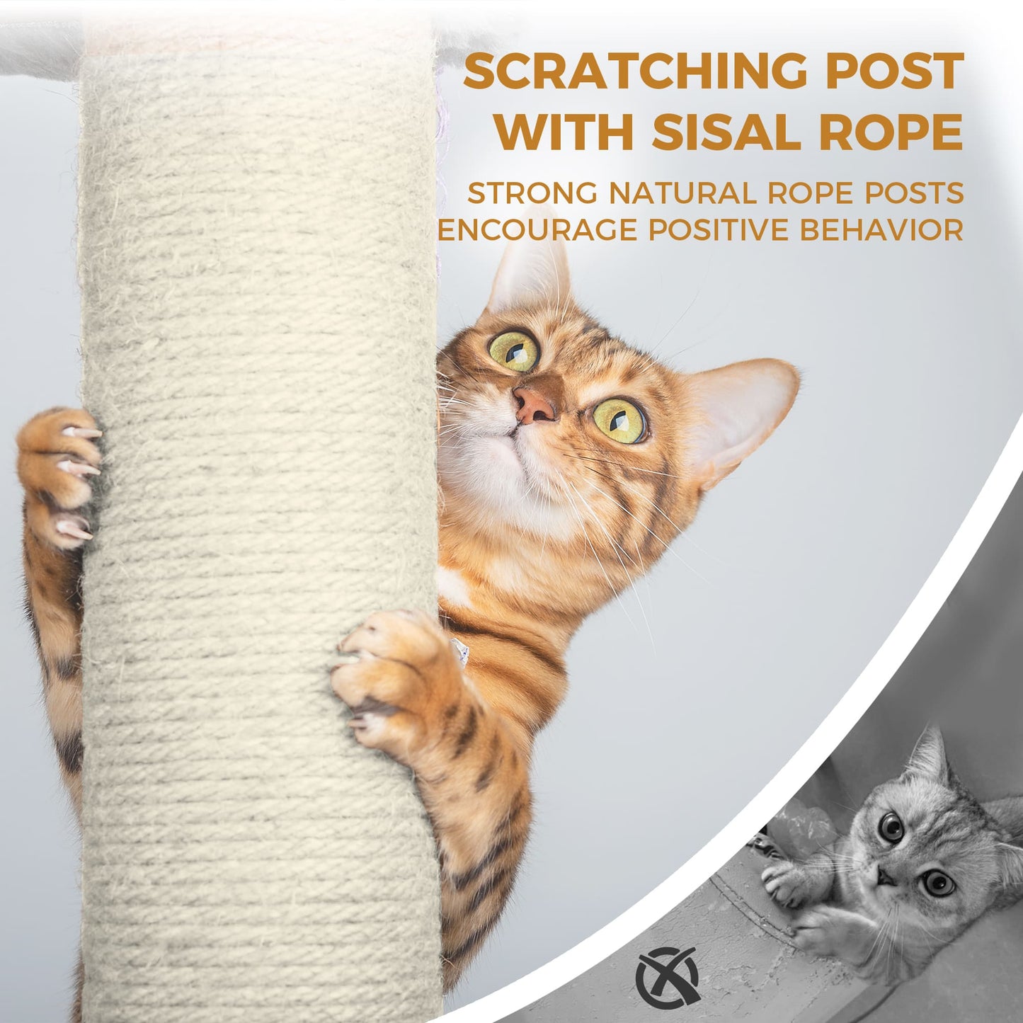 68 Inches Multi-Level Large and Tall Cat Tree PINK